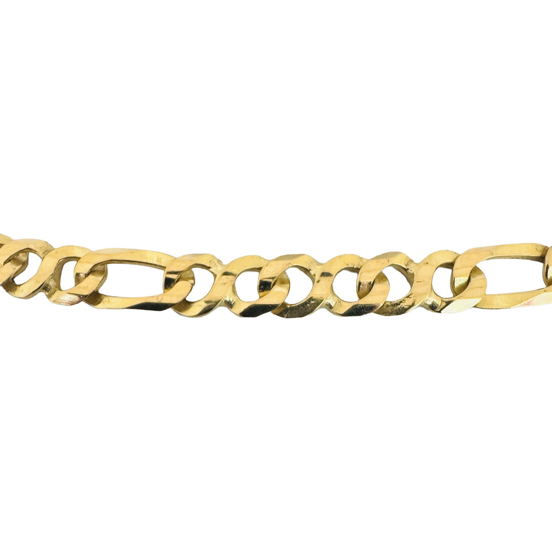 18k Yellow Gold 27g Solid Men's 5.5mm Fancy Curb Link Chain Necklace Italy 23.5"