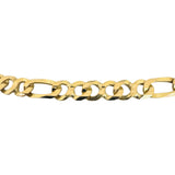 18k Yellow Gold 27g Solid Men's 5.5mm Fancy Curb Link Chain Necklace Italy 23.5"