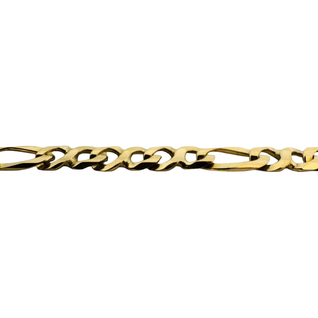 18k Yellow Gold 27g Solid Men's 5.5mm Fancy Curb Link Chain Necklace Italy 23.5"