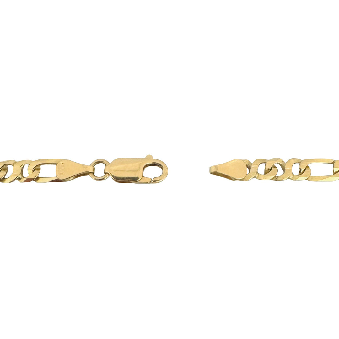 18k Yellow Gold 27g Solid Men's 5.5mm Fancy Curb Link Chain Necklace Italy 23.5"