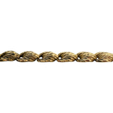 14k Yellow Gold 11g Diamond Cut Vintage Fancy Link Bracelet 7"