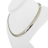 14k Yellow and White Gold 32g Reversible Solid 6mm Omega Link Necklace 18"