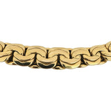 14k Yellow Gold 59.4g Heavy Thick Graduated Fancy Link Necklace Italy 17"