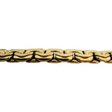 14k Yellow Gold 59.4g Heavy Thick Graduated Fancy Link Necklace Italy 17"