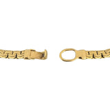 14k Yellow Gold 59.4g Heavy Thick Graduated Fancy Link Necklace Italy 17"