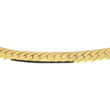 14k Yellow Gold 29.5g Solid Heavy Thick 6mm Herringbone Link Necklace Italy 20"