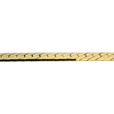 14k Yellow Gold 29.5g Solid Heavy Thick 6mm Herringbone Link Necklace Italy 20"