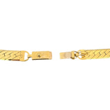 14k Yellow Gold 29.5g Solid Heavy Thick 6mm Herringbone Link Necklace Italy 20"