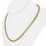 18k Yellow Gold 38.7g Solid Heavy 4mm Fancy Link Chain Necklace 18"