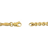 18k Yellow Gold 38.7g Solid Heavy 4mm Fancy Link Chain Necklace 18"