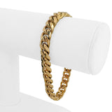 18k Yellow Gold 52.4g Solid Heavy 8mm Cuban Curb Link Bracelet 7.5"