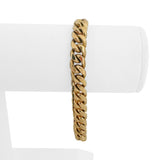 18k Yellow Gold 52.4g Solid Heavy 8mm Cuban Curb Link Bracelet 7.5"