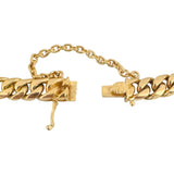 18k Yellow Gold 52.4g Solid Heavy 8mm Cuban Curb Link Bracelet 7.5"