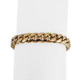 18k Yellow Gold 52.4g Solid Heavy 8mm Cuban Curb Link Bracelet 7.5"