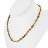 14k Yellow Gold 9.9g UnoAErre Vintage Fancy Link Chain Necklace Italy 17"