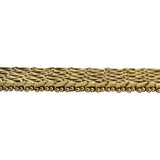 14k Yellow Gold 21.8g Solid Heavy 8.5mm Woven Mesh Link Bracelet 7.25"