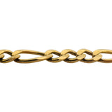 14k Yellow Gold 17g Solid 4.8mm Figaro Link Chain Necklace 20"
