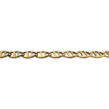 14k Yellow Gold 9.6g Ladies Fancy Mariner Link Chain Necklace Italy 18"