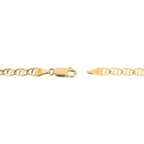 14k Yellow Gold 9.6g Ladies Fancy Mariner Link Chain Necklace Italy 18"