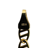 14k Yellow Gold 9.6g Ladies Fancy Mariner Link Chain Necklace Italy 18"