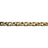 14k Yellow Gold 25g Solid Vintage Men's Fancy Curb Link Bracelet 8.5"