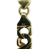 14k Yellow Gold 25g Solid Vintage Men's Fancy Curb Link Bracelet 8.5"