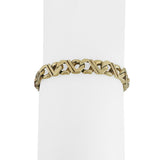14k Yellow Gold 25g Solid Vintage Men's Fancy Curb Link Bracelet 8.5"