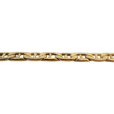 14k Yellow Gold 8.4g Semi Solid Men's 5.5mm Mariner Link Bracelet Italy 8"