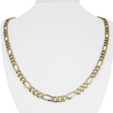 14k Yellow Gold 31.3g Solid Heavy 6mm Figaro Link Chain Necklace Italy 24"