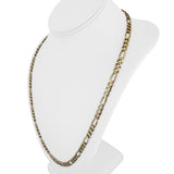14k Yellow Gold 31.3g Solid Heavy 6mm Figaro Link Chain Necklace Italy 24"