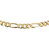 14k Yellow Gold 31.3g Solid Heavy 6mm Figaro Link Chain Necklace Italy 24"