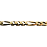 14k Yellow Gold 31.3g Solid Heavy 6mm Figaro Link Chain Necklace Italy 24"