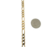 14k Yellow Gold 31.3g Solid Heavy 6mm Figaro Link Chain Necklace Italy 24"