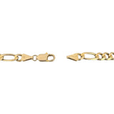 14k Yellow Gold 31.3g Solid Heavy 6mm Figaro Link Chain Necklace Italy 24"