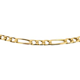 14k Yellow Gold 12.9g Solid 3.5mm Figaro Link Chain Necklace 19"