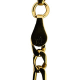 14k Yellow Gold 12.9g Solid 3.5mm Figaro Link Chain Necklace 19"