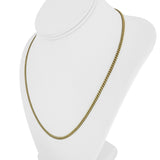 14k Yellow Gold 5.6g Hollow Light 3mm Cuban Curb Link Chain Necklace 20"