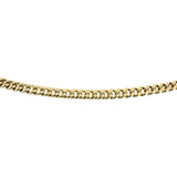 14k Yellow Gold 5.6g Hollow Light 3mm Cuban Curb Link Chain Necklace 20"