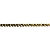 14k Yellow Gold 5.6g Hollow Light 3mm Cuban Curb Link Chain Necklace 20"