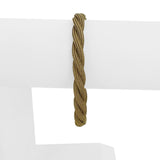 14k Yellow Gold 12.7g Vintage Soft Braided Mesh Link Bracelet Italy 7.25"