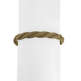 14k Yellow Gold 12.7g Vintage Soft Braided Mesh Link Bracelet Italy 7.25"