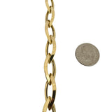 14k Yellow Gold 9.2g Ladies 11mm Marquise Link Toggle T Bar Bracelet Italy 7.5"