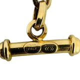 14k Yellow Gold 9.2g Ladies 11mm Marquise Link Toggle T Bar Bracelet Italy 7.5"