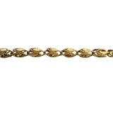 14k Yellow Gold 7.7g Vintage Diamond Cut 4.5mm Solid Fancy Link Bracelet 7.5"
