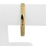 14k Yellow Gold 15.2g Solid Polished 7.5mm Omega Link Bracelet Italy 7.25"
