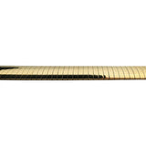 14k Yellow Gold 15.2g Solid Polished 7.5mm Omega Link Bracelet Italy 7.25"