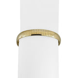 14k Yellow Gold 15.2g Solid Polished 7.5mm Omega Link Bracelet Italy 7.25"