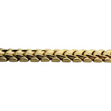14k Yellow Gold 18.3g Vintage Polished 11mm Fancy Link Bracelet Italy 7"
