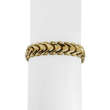14k Yellow Gold 18.3g Vintage Polished 11mm Fancy Link Bracelet Italy 7"