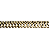 14k Yellow Gold 18g Vintage Ladies 17mm Fancy Link Bracelet Italy 7.5"